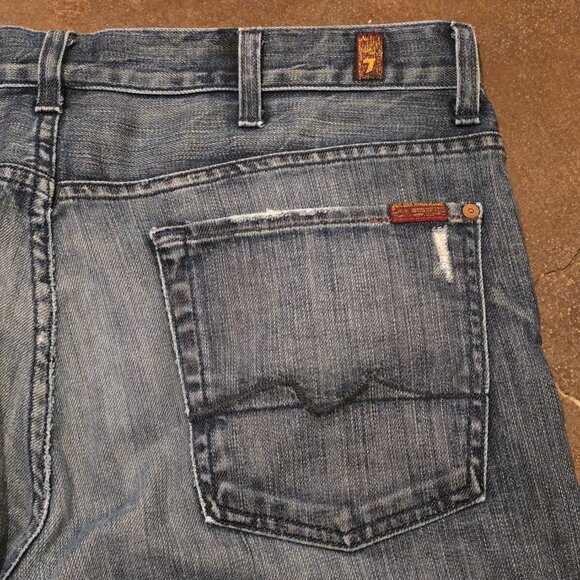 7 For All Mankind “Austyn” Straight Leg Jeans Men’s Size 38 - Picture 6 of 12